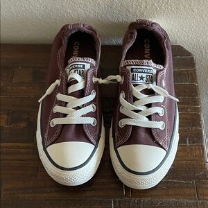 Converse women’s ' Maroon All Star Sneakers